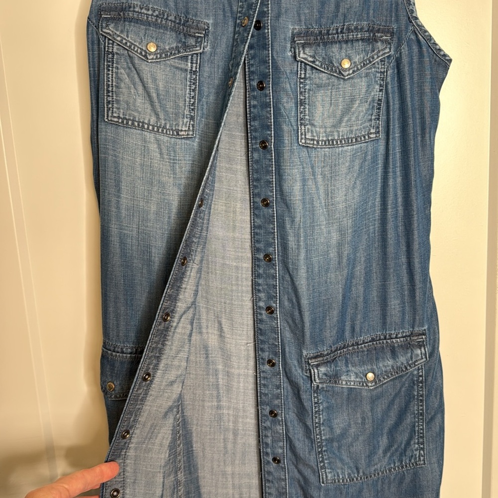 NWT Mavi‎ 90’s inspired Denim Sleeveless Dress - Small - Picture 3 of 6